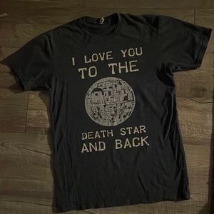 I Love You to the Death Star and Back Funny T-Shirt